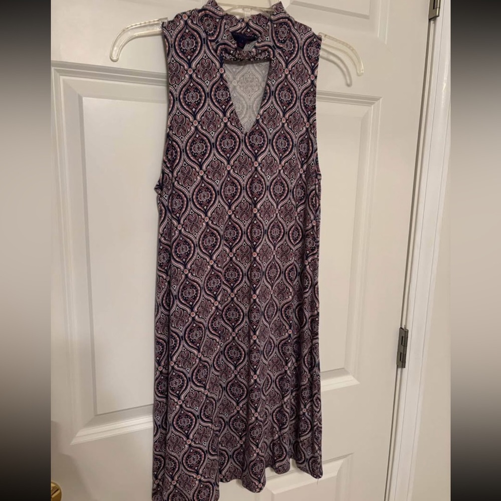 printed dress blue/pink